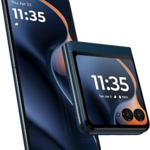 Motorola Razr 2025 256GB Unlocked Flip Phone – 50MP Camera, 8GB RAM, US Version, Pantone Gibraltar Sea