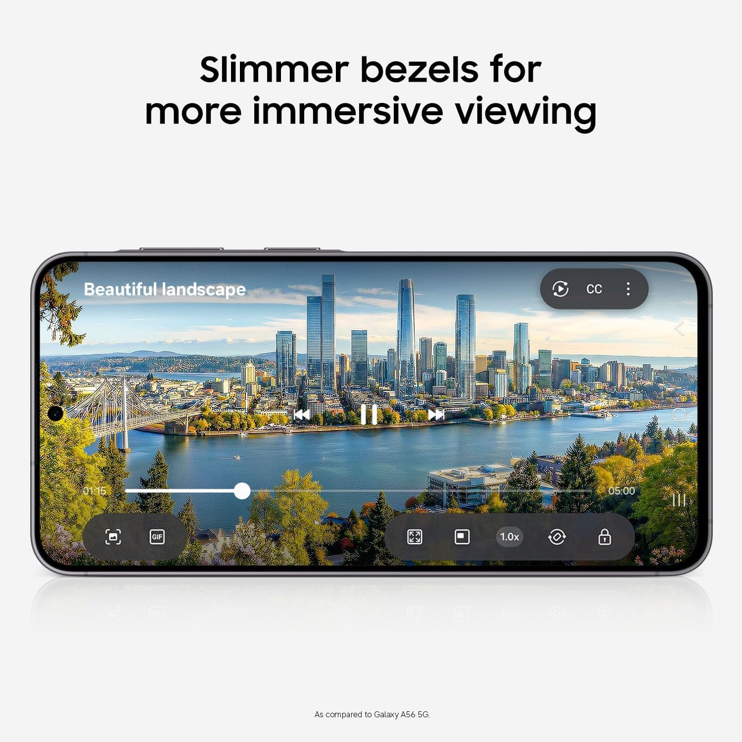 Samsung Galaxy A57 5G 128GB + Galaxy Buds3 FE – Factory Unlocked Android Smartphone, AMOLED Display, IP68, Awesome Gray - Image 2