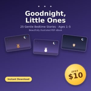 Goodnight, Little Ones — 25 Gentle Bedtime Stories for Ages 1–5