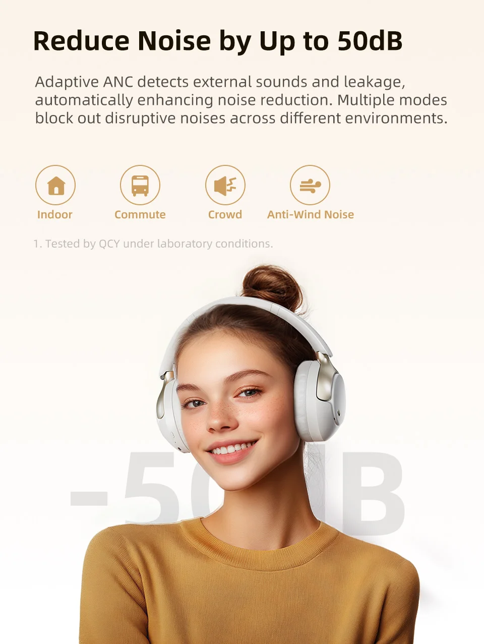 QCY H3 Pro ANC Wireless Over-Ear Headphones - Image 13