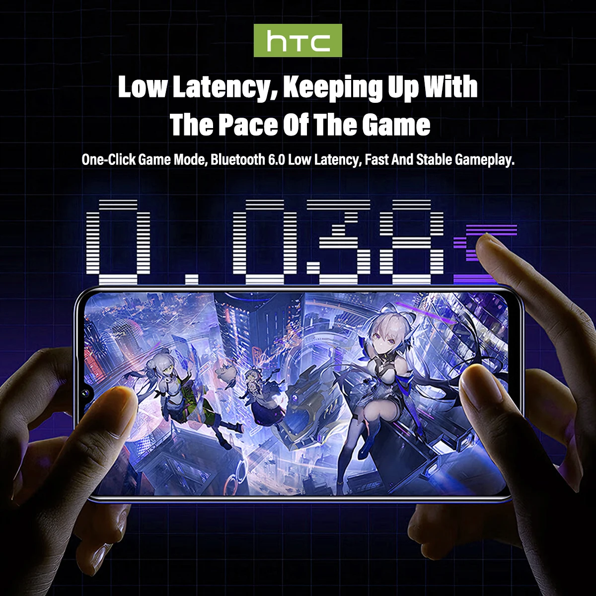 HTC NE70 Wireless Bluetooth Headphones with AI Translator - Image 2