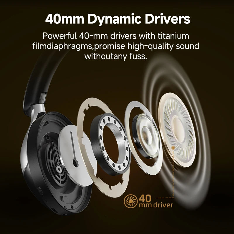 QCY H3 Pro ANC Wireless Over-Ear Headphones - Image 5