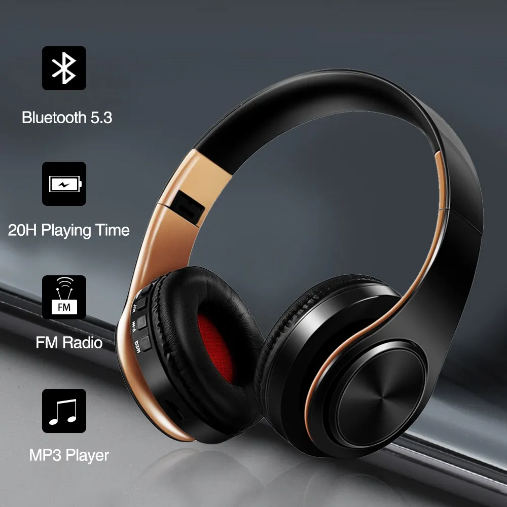 CATASSU Bluetooth 5.3 Wireless Over-Ear Headphones with Microphone - Image 5