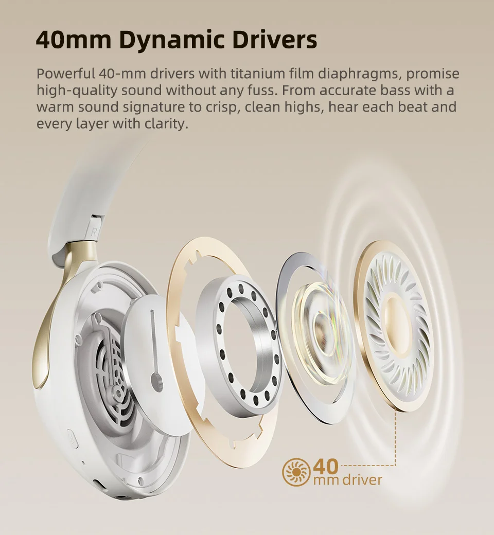 QCY H3 Pro ANC Wireless Over-Ear Headphones - Image 15