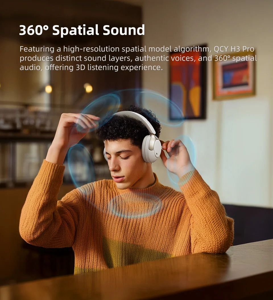 QCY H3 Pro ANC Wireless Over-Ear Headphones - Image 16