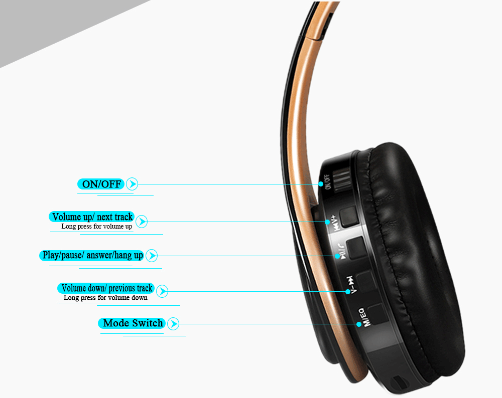 CATASSU Bluetooth 5.3 Wireless Over-Ear Headphones with Microphone - Image 12