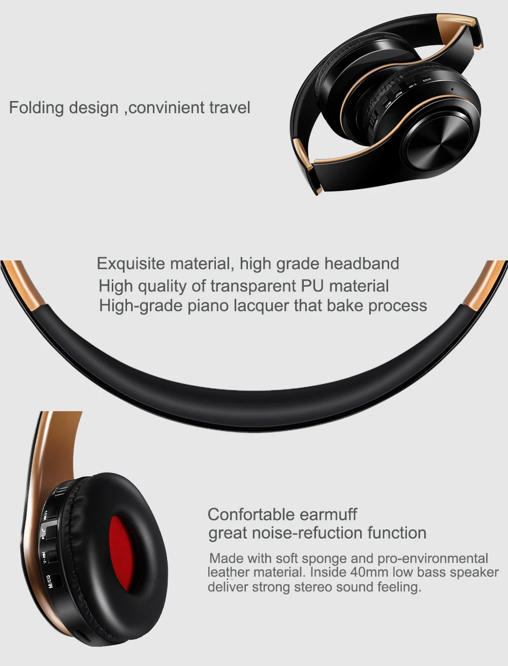 CATASSU Bluetooth 5.3 Wireless Over-Ear Headphones with Microphone - Image 13