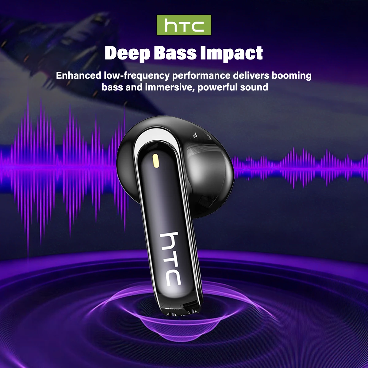 HTC NE70 Wireless Bluetooth Headphones with AI Translator - Image 6